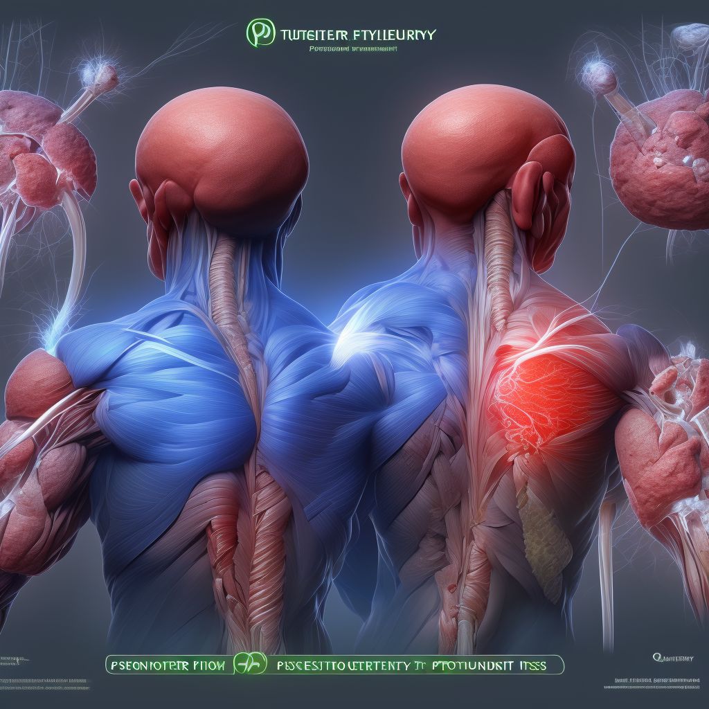 Other specified injury of muscle, fascia and tendon of the posterior muscle group at thigh level, right thigh digital illustration