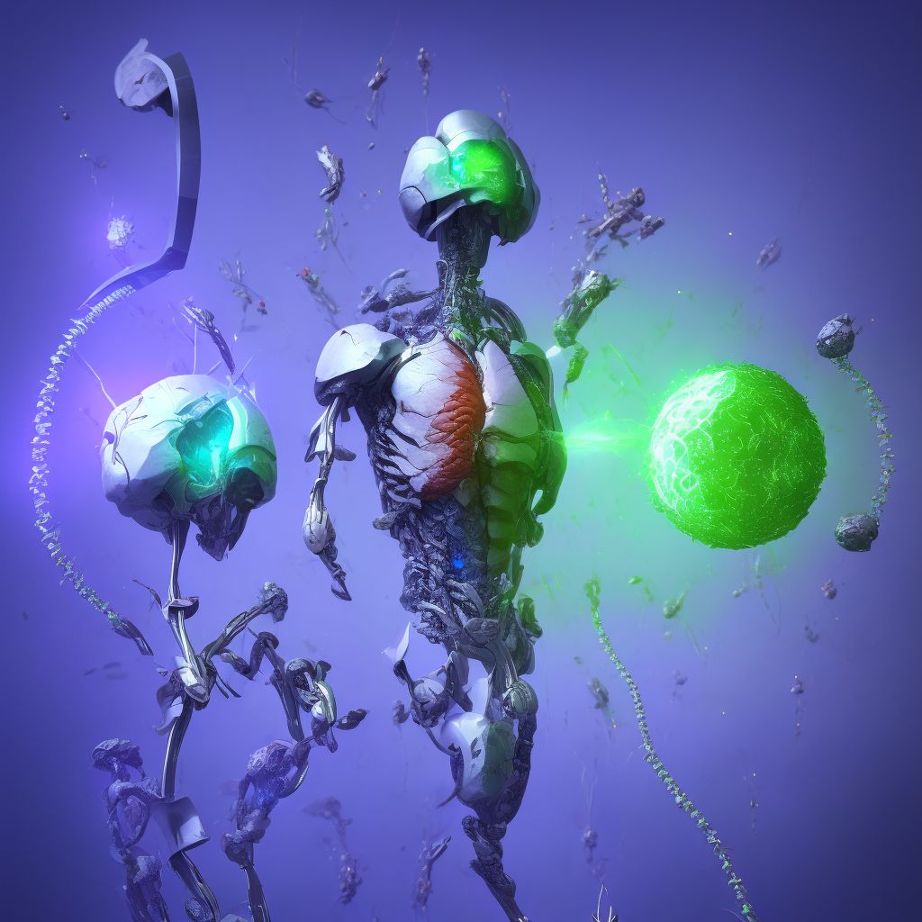 Laceration without foreign body, right lower leg digital illustration