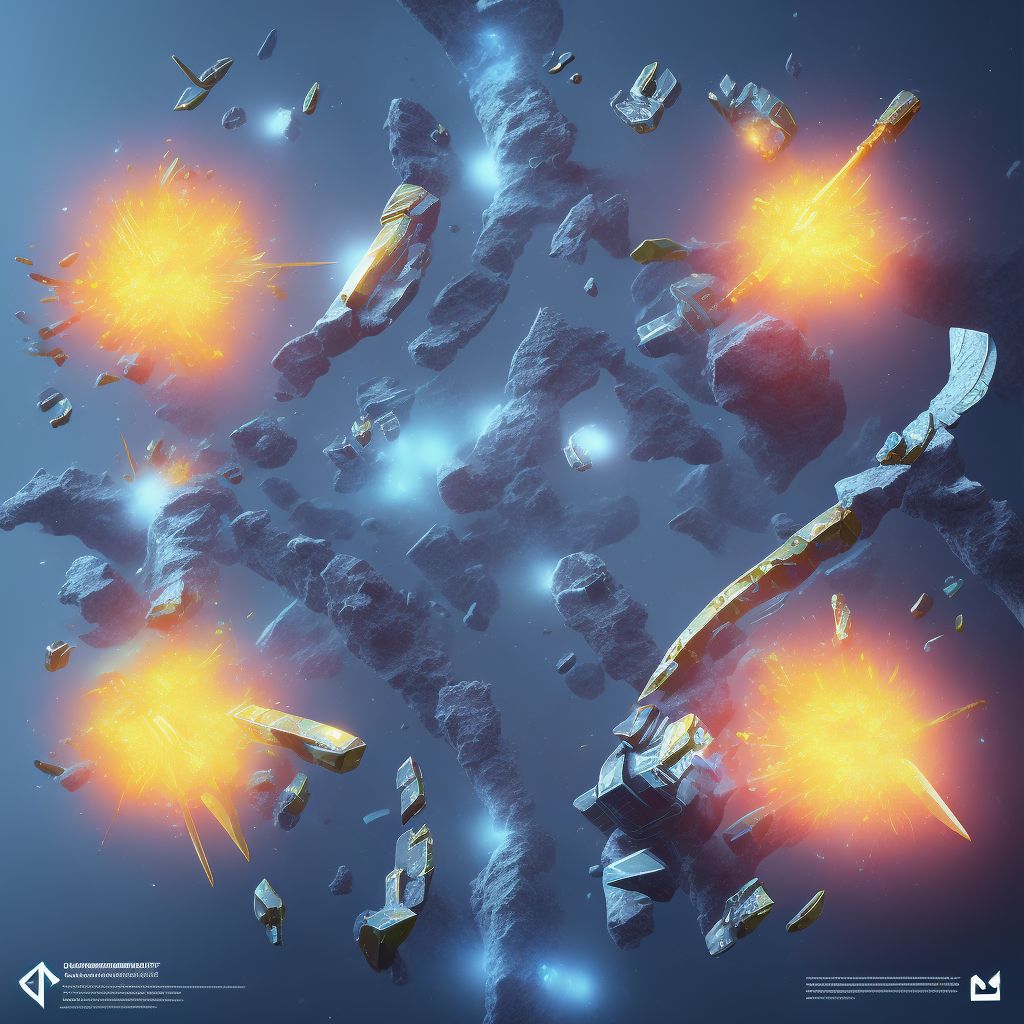 Nondisplaced comminuted fracture of shaft of unspecified fibula digital illustration