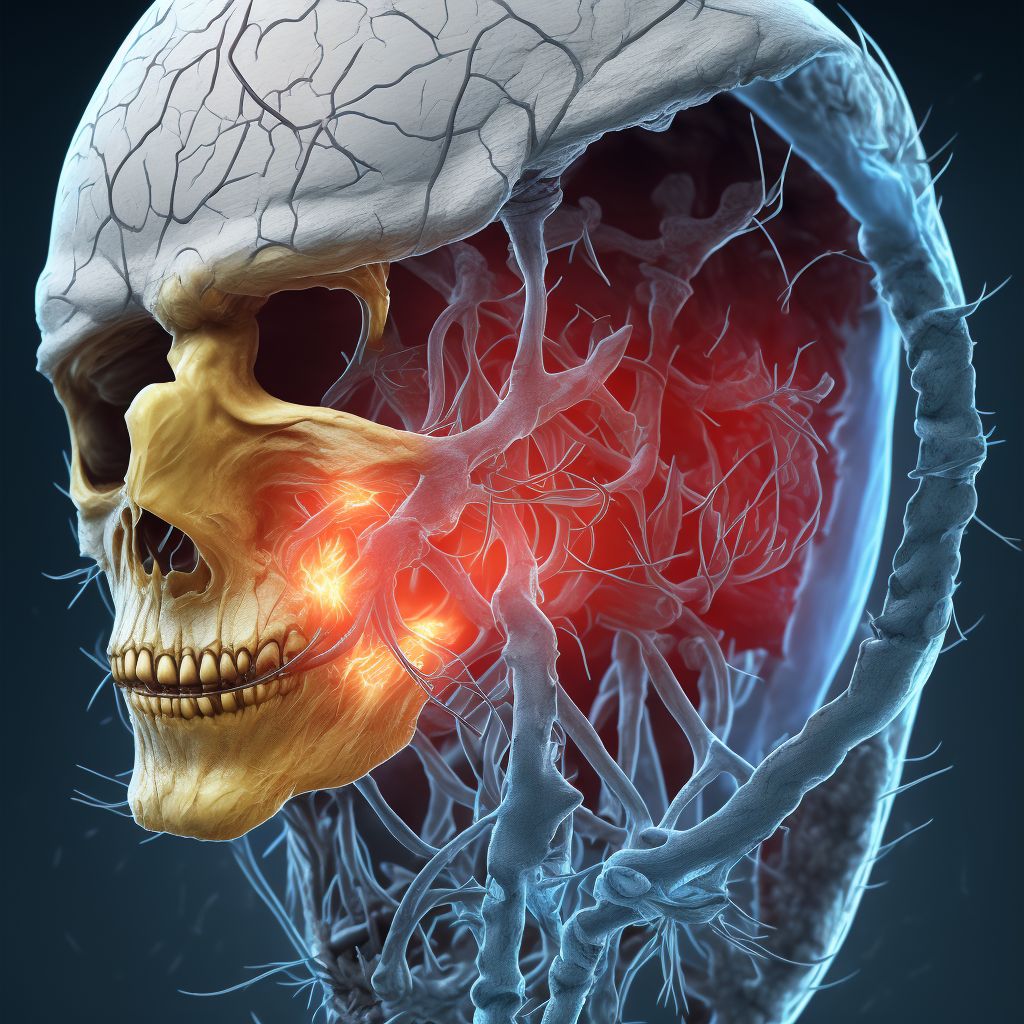 Laceration of anterior tibial artery digital illustration