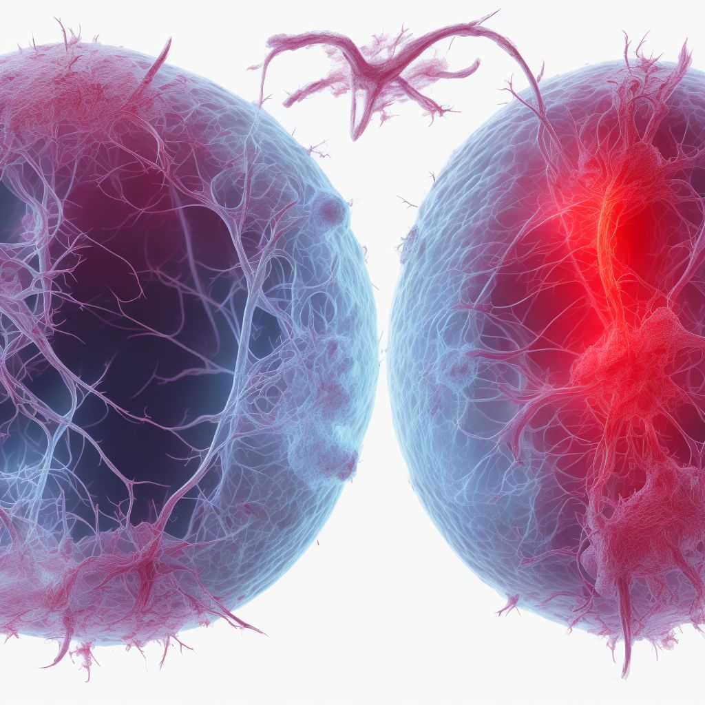 Laceration of other blood vessels at lower leg level, right leg digital illustration