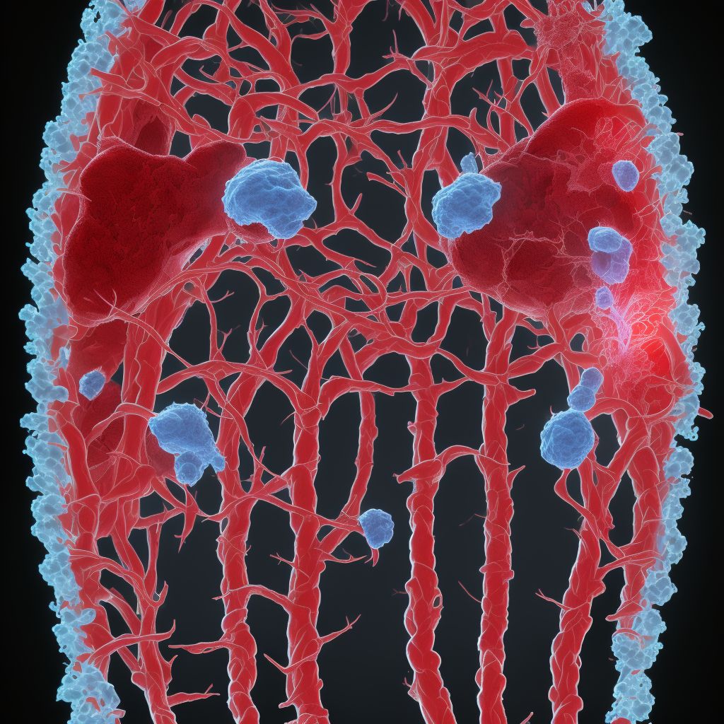 Other specified injury of other blood vessels at lower leg level digital illustration