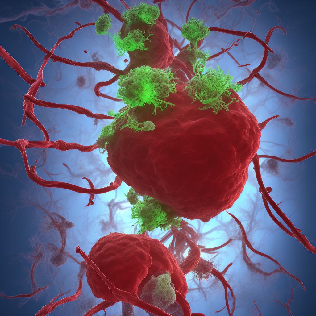 Unspecified injury of unspecified blood vessel at lower leg level digital illustration