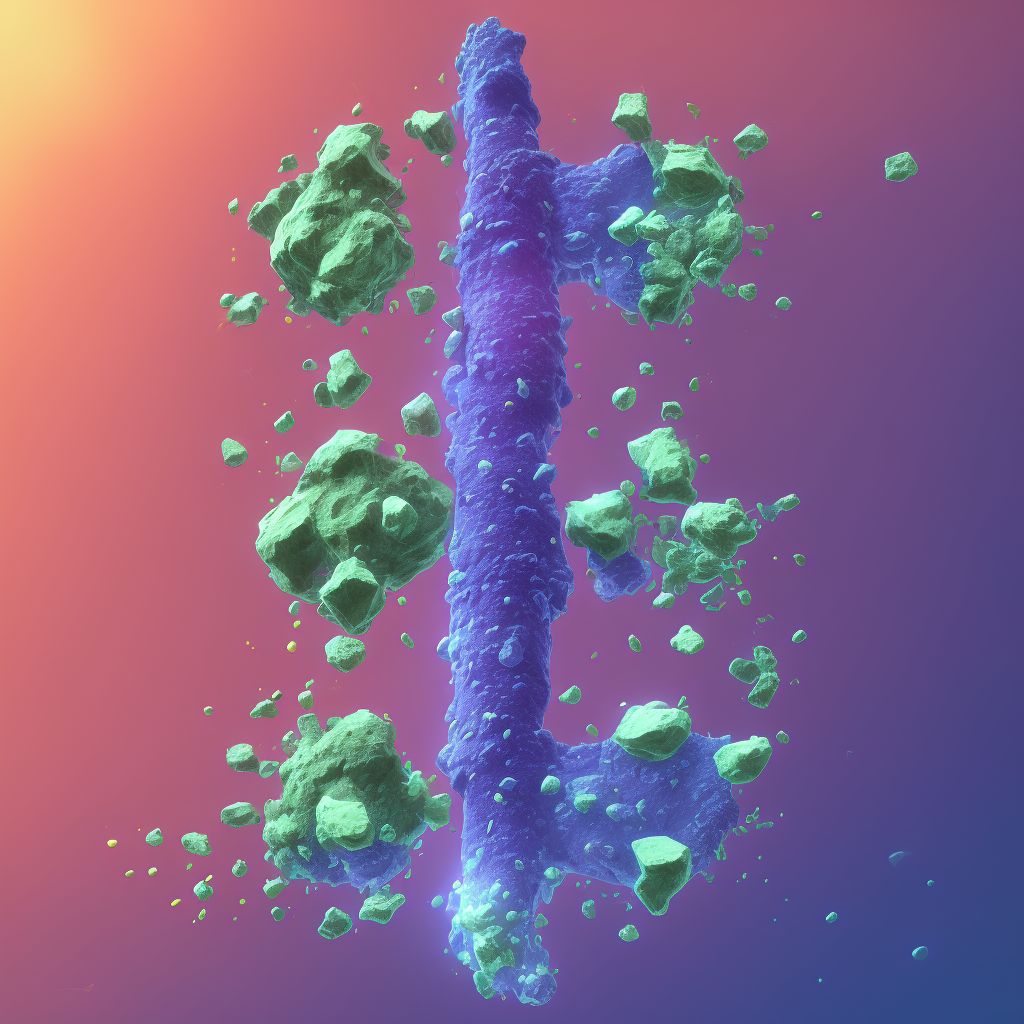 Salter-Harris Type I physeal fracture of upper end of unspecified tibia digital illustration