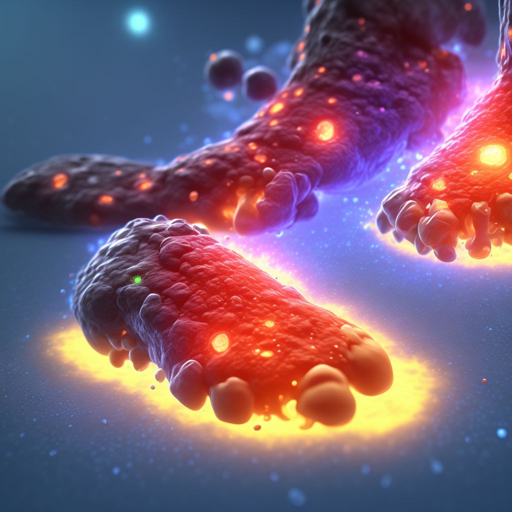 Blister (nonthermal), unspecified foot digital illustration