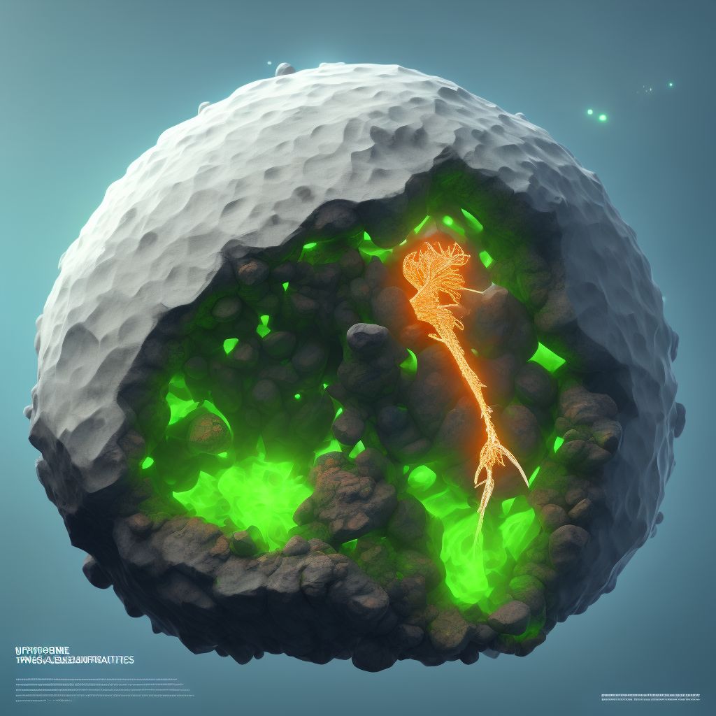 Nondisplaced dome fracture of unspecified talus digital illustration