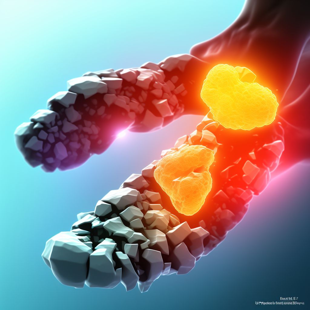 Fracture of unspecified metatarsal bone(s), unspecified foot digital illustration