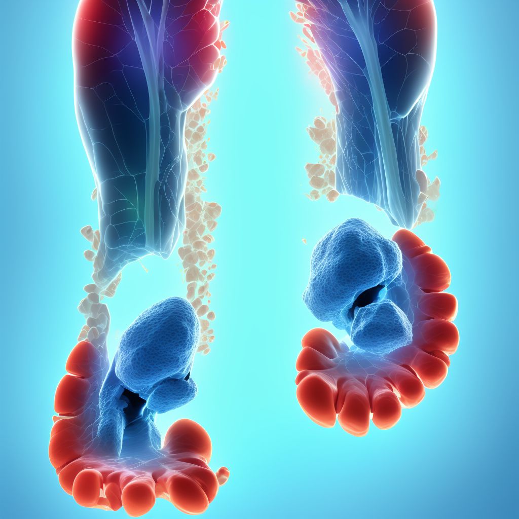 Displaced fracture of fifth metatarsal bone, unspecified foot digital illustration