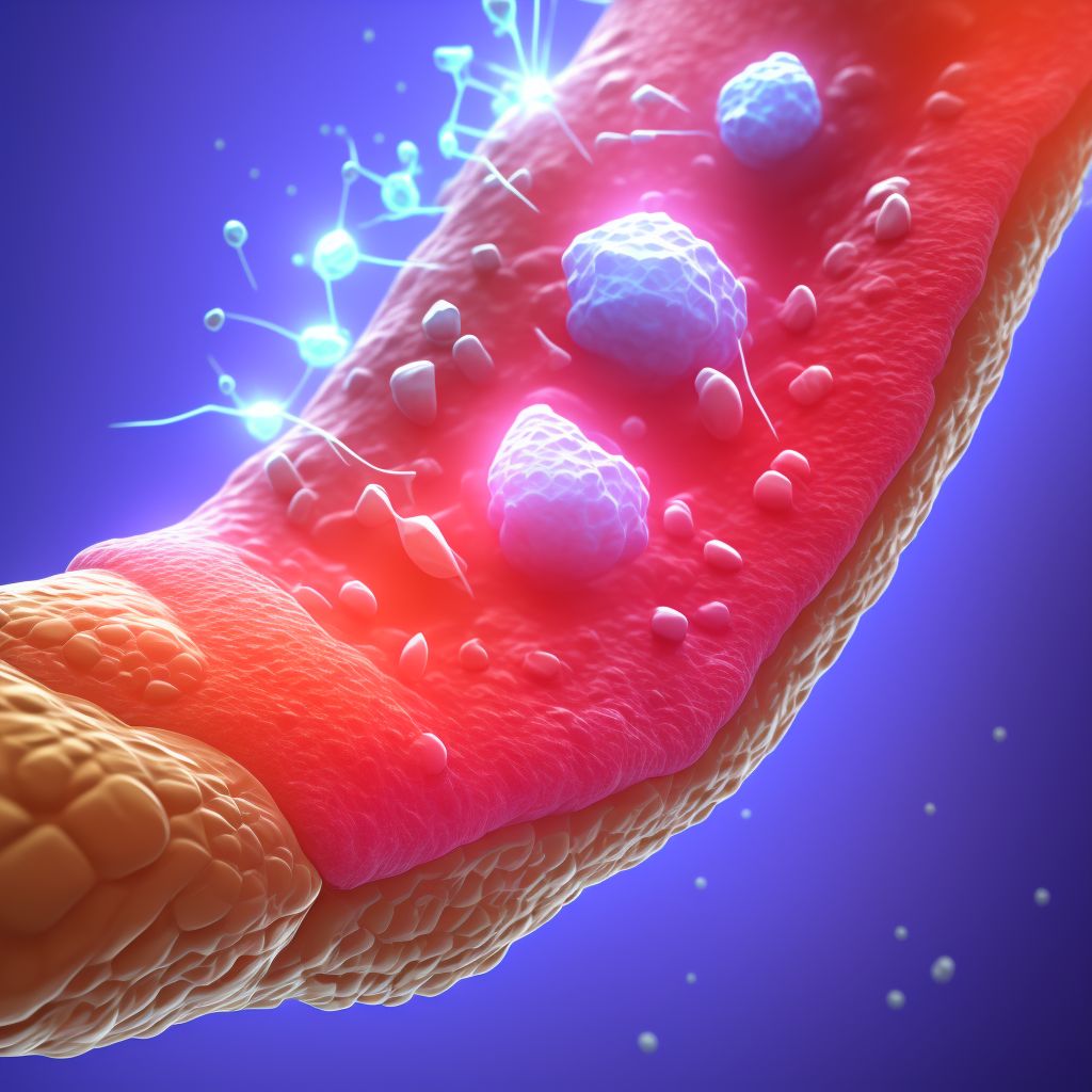 Subluxation of tarsometatarsal joint of right foot digital illustration