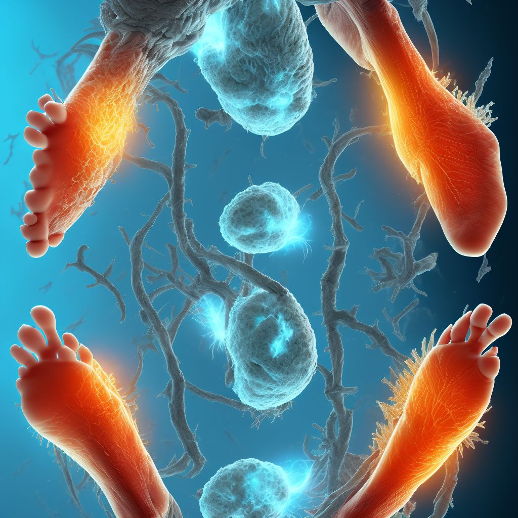 Injury of dorsal artery of foot digital illustration