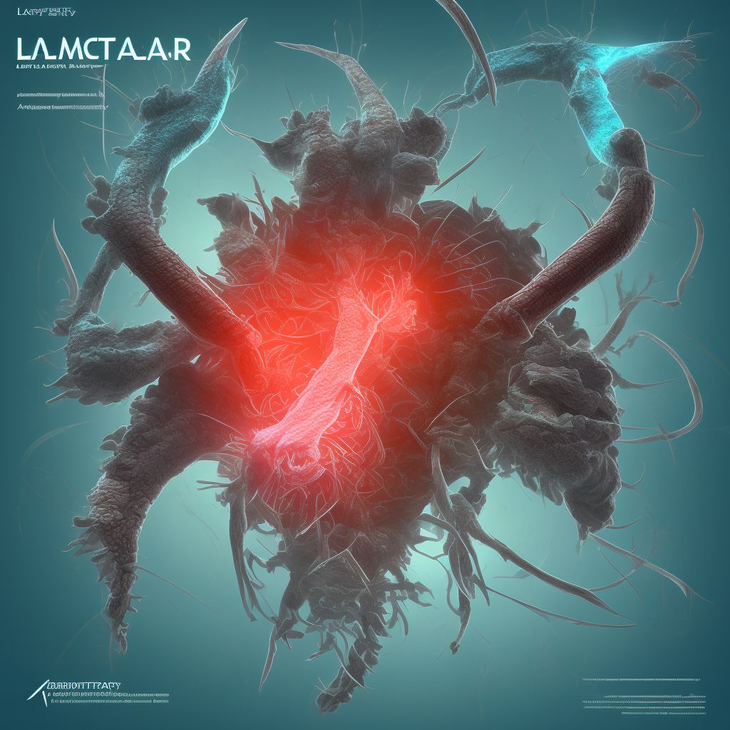 Laceration of dorsal artery of left foot digital illustration