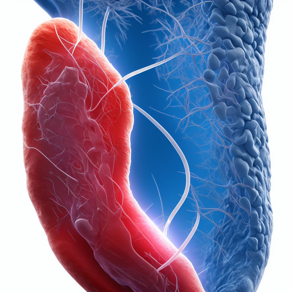 Laceration of dorsal vein of foot digital illustration