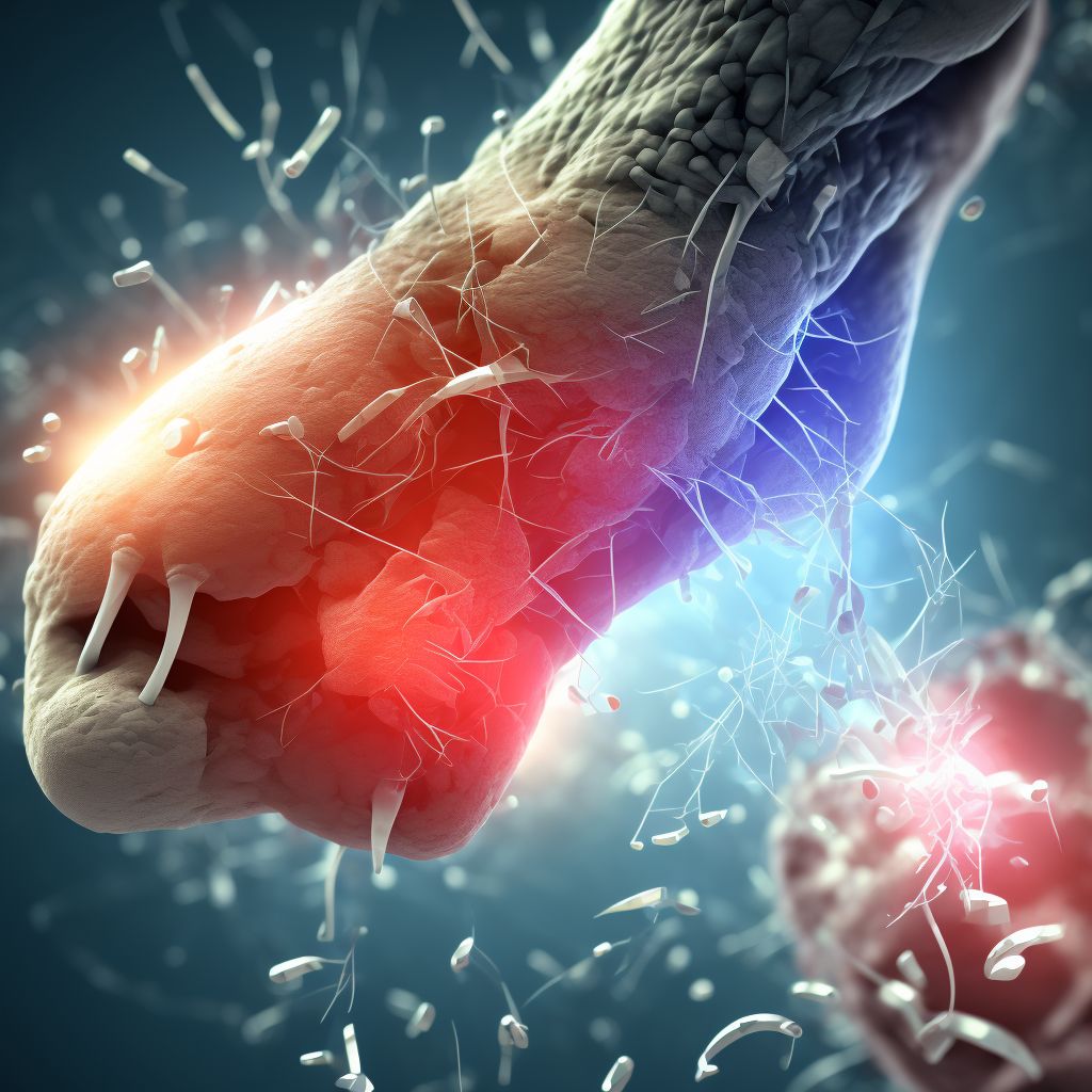 Laceration of other specified muscles and tendons at ankle and foot level digital illustration