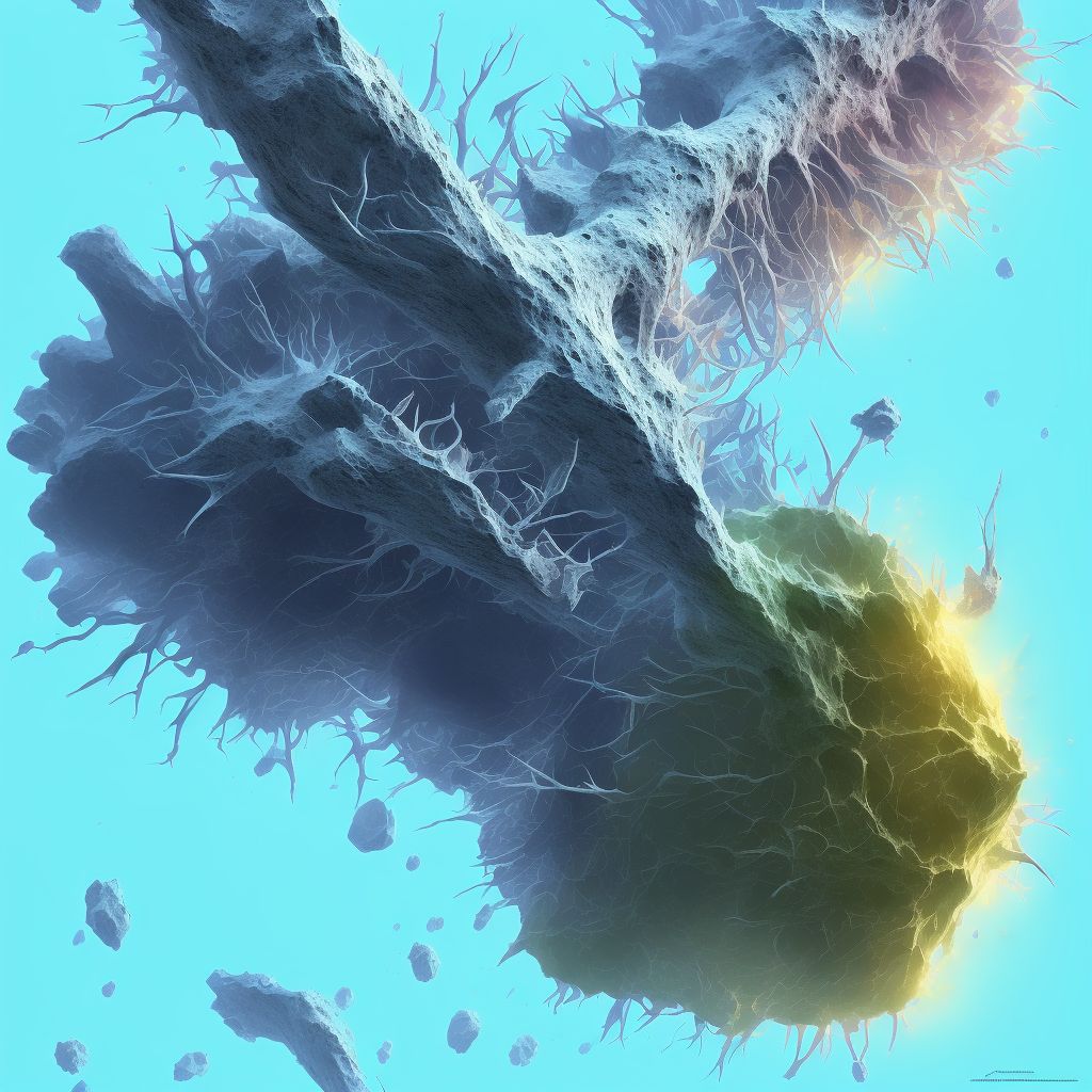 Salter-Harris Type III physeal fracture of phalanx of toe digital illustration