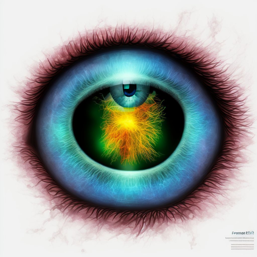 Foreign body on external eye, part unspecified, unspecified eye digital illustration