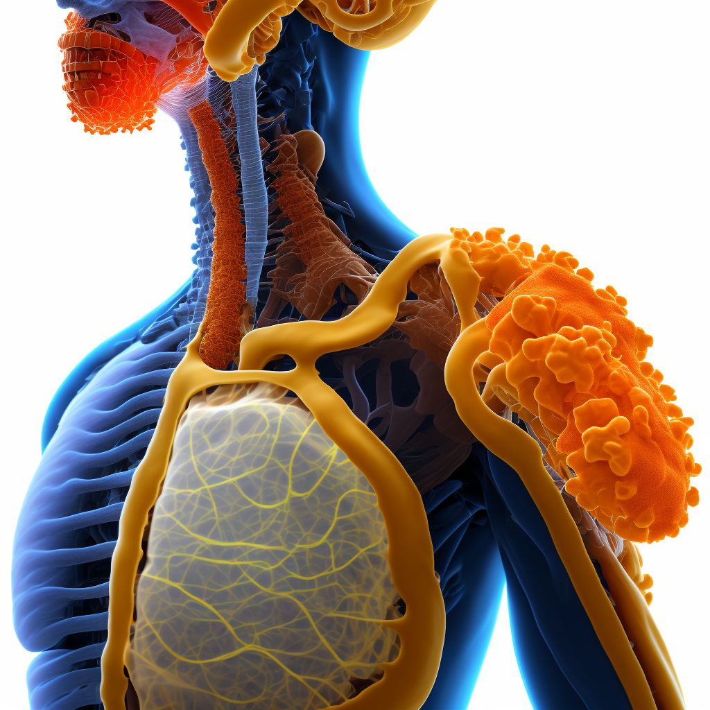 Gastric contents in respiratory tract, part unspecified causing asphyxiation digital illustration