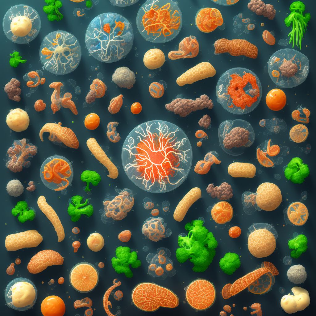 Food in respiratory tract, part unspecified digital illustration