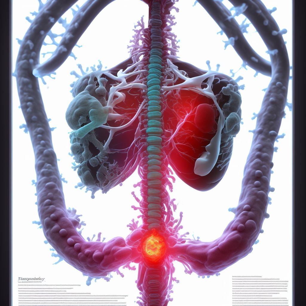 Unspecified foreign body in esophagus causing other injury digital illustration