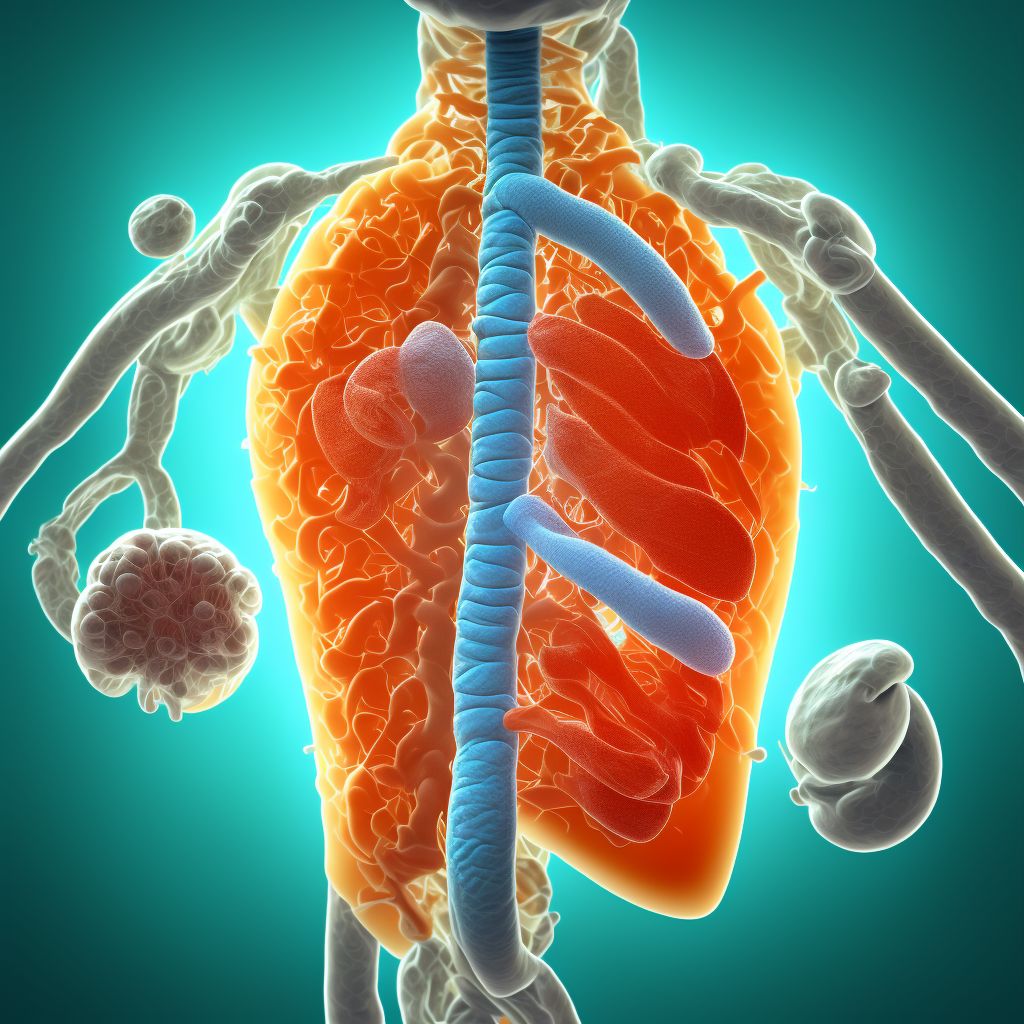 Gastric contents in esophagus digital illustration