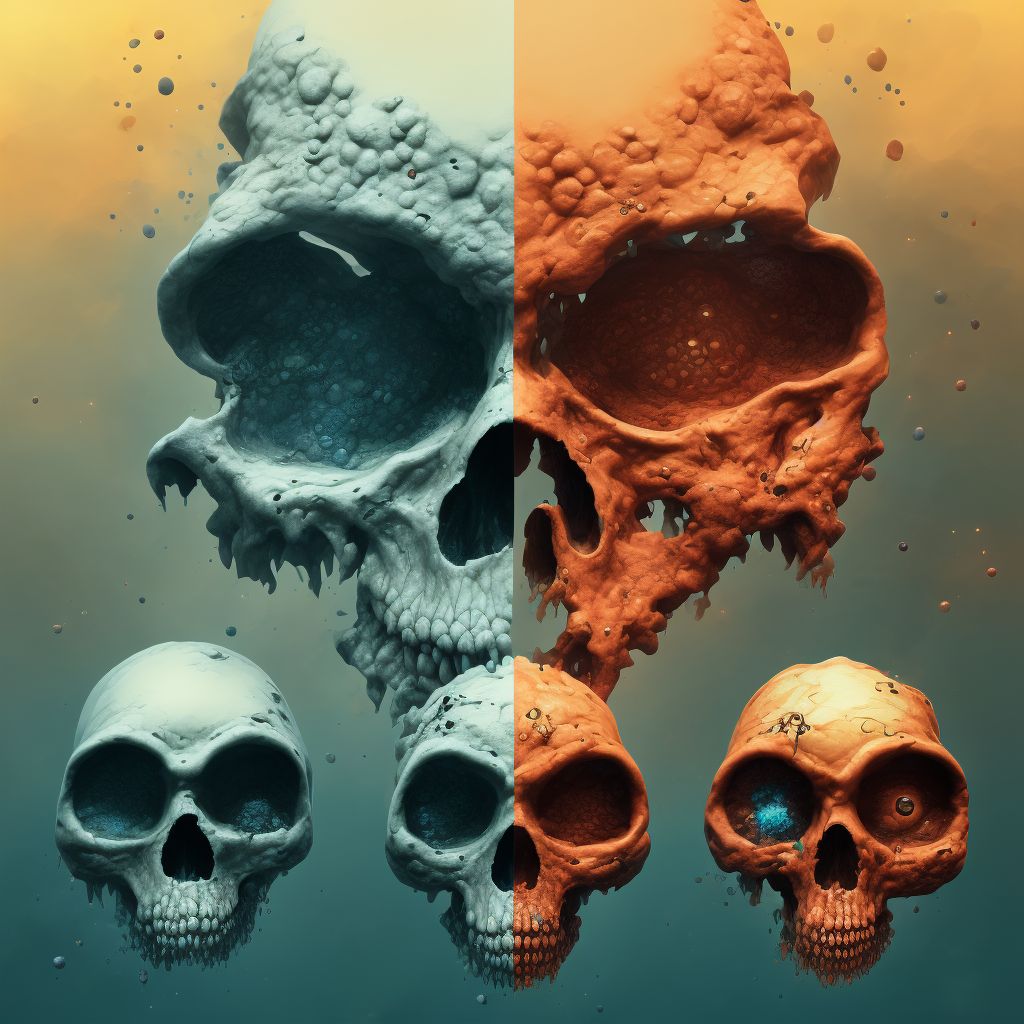 Corrosion of first degree of multiple sites of head, face, and neck digital illustration