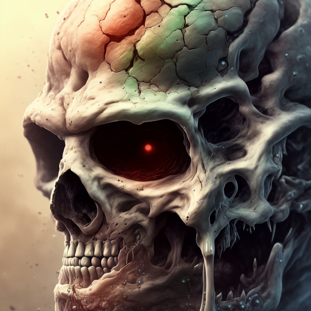 Corrosion of second degree of head, face, and neck, unspecified site digital illustration