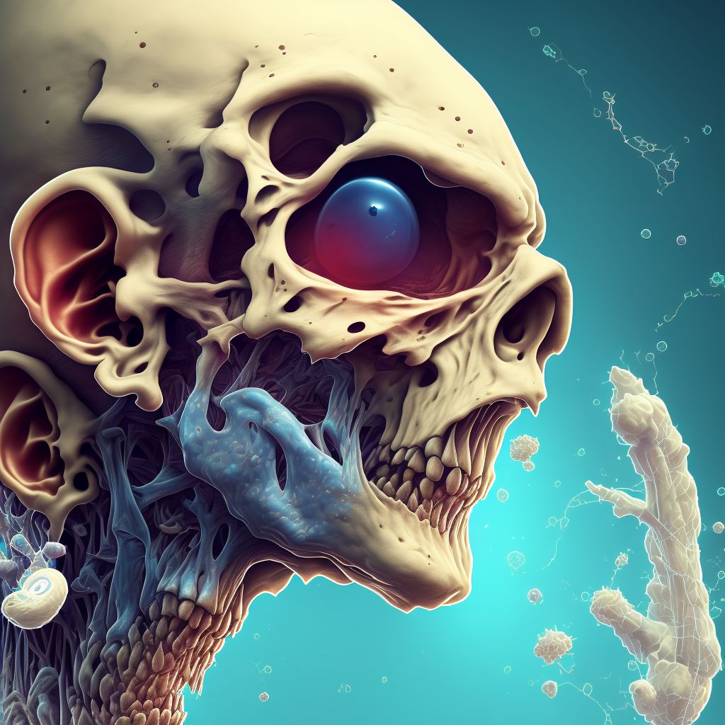 Corrosion of second degree of ear [any part, except ear drum] digital illustration