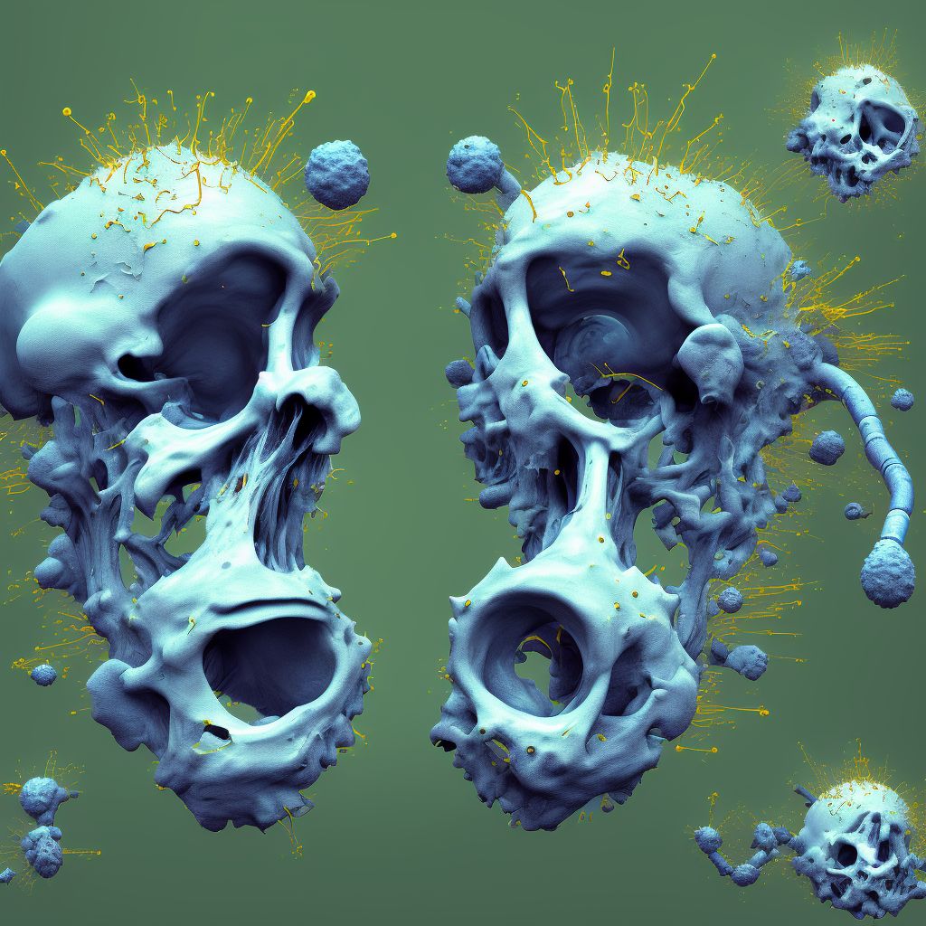 Corrosion of second degree of right ear [any part, except ear drum] digital illustration