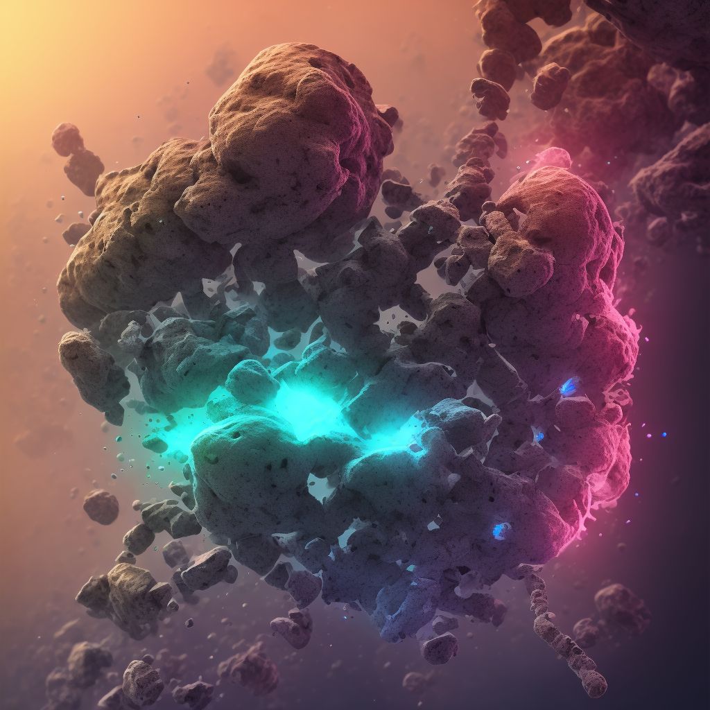 Corrosion of unspecified degree of abdominal wall digital illustration