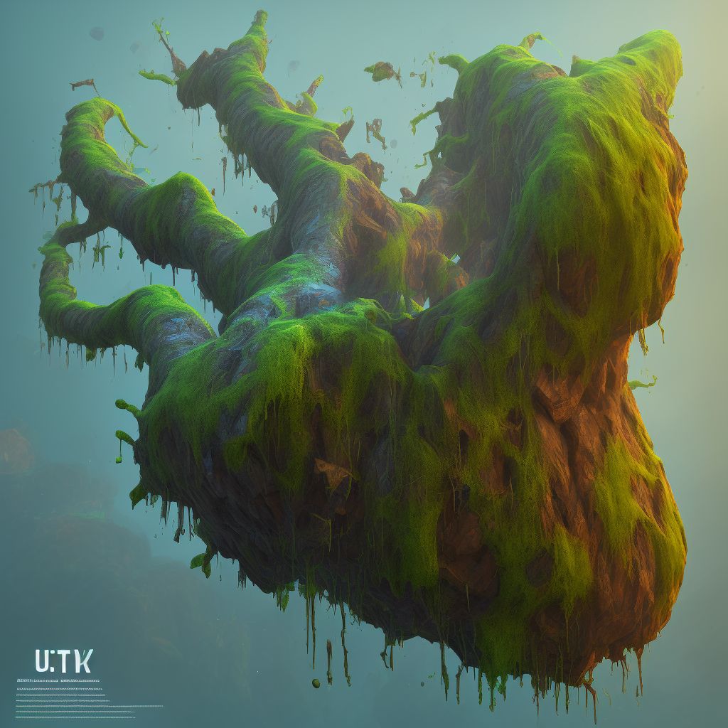 Corrosion of second degree of trunk, unspecified site digital illustration