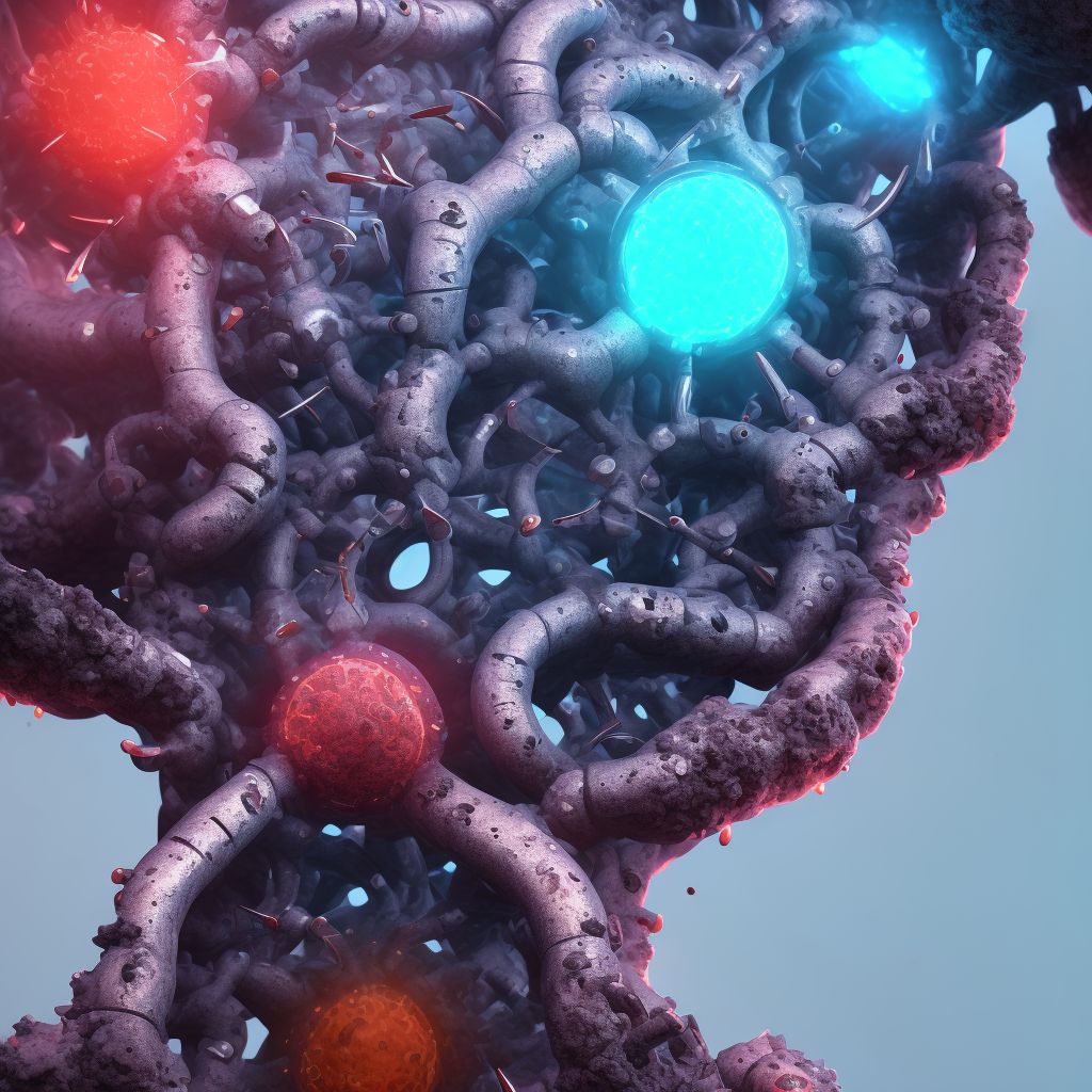 Corrosion of second degree of male genital region digital illustration