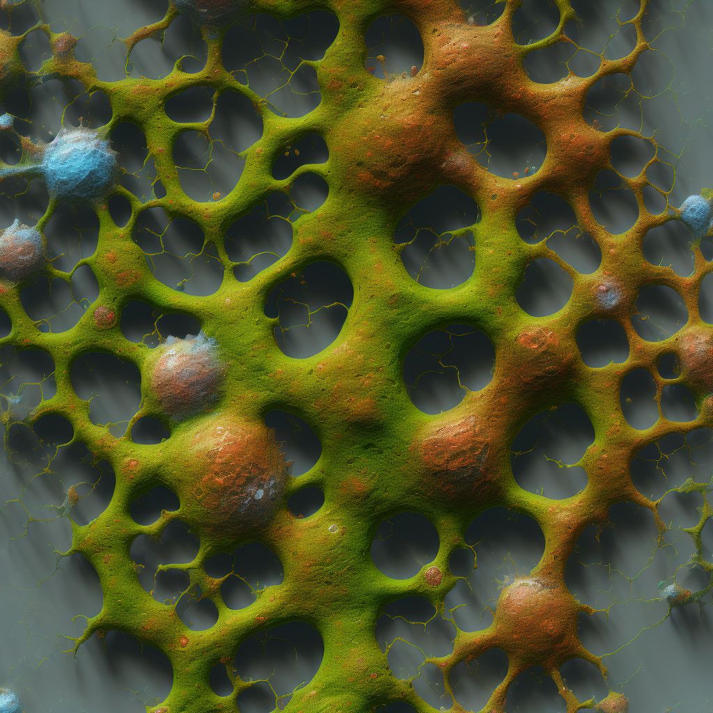 Corrosion of third degree of trunk, unspecified site digital illustration