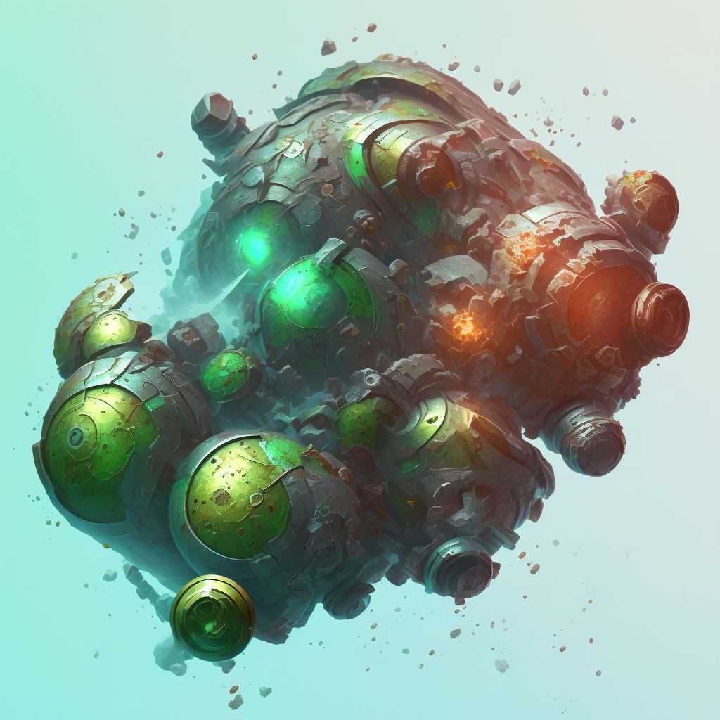 Corrosion of unspecified degree of right upper arm digital illustration