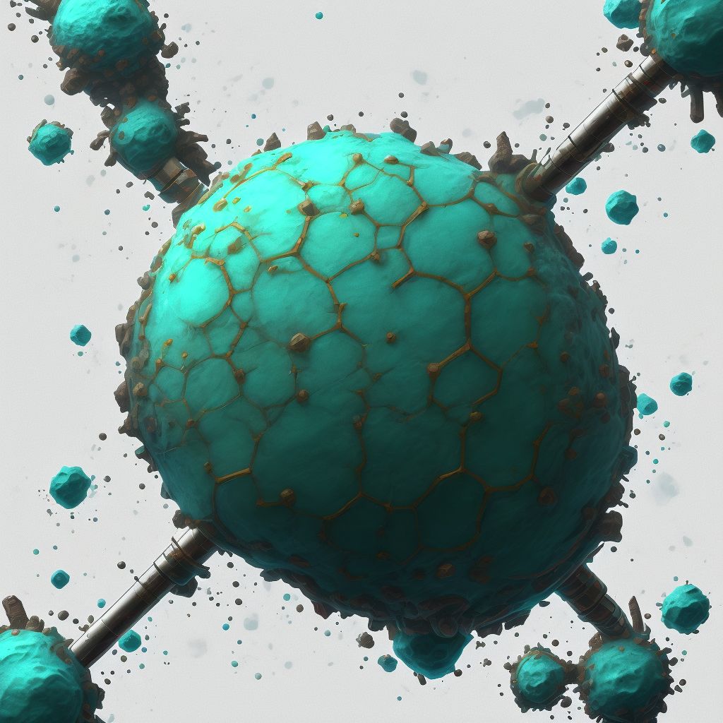 Corrosion of unspecified degree of unspecified shoulder digital illustration