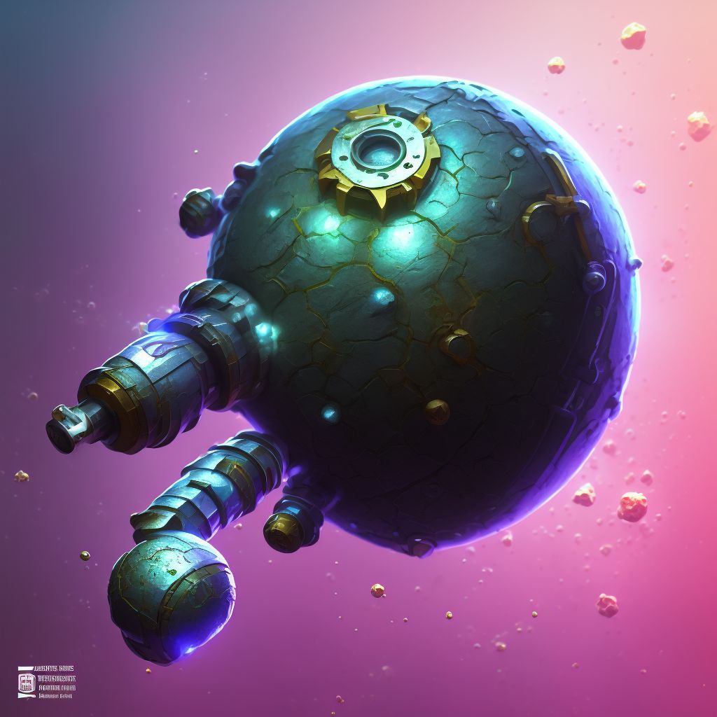 Corrosion of first degree of elbow digital illustration