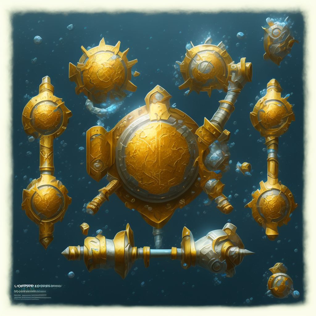 Corrosion of first degree of upper arm digital illustration