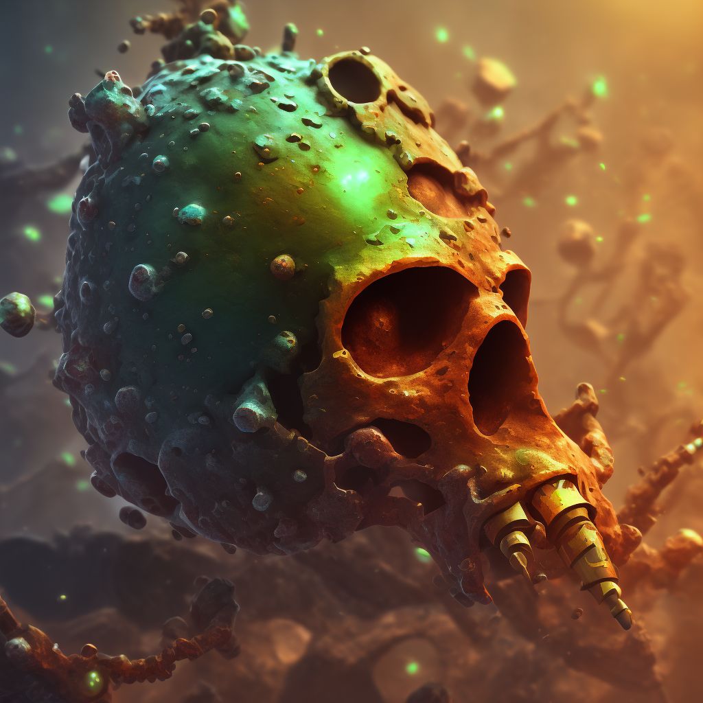 Corrosion of first degree of unspecified axilla digital illustration