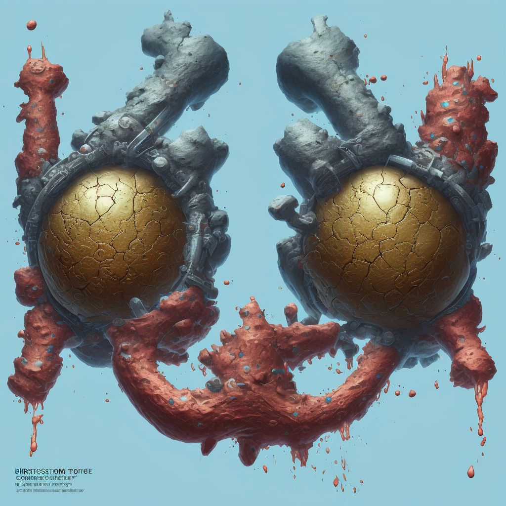 Corrosion of first degree of multiple sites of left shoulder and upper limb, except wrist and hand digital illustration