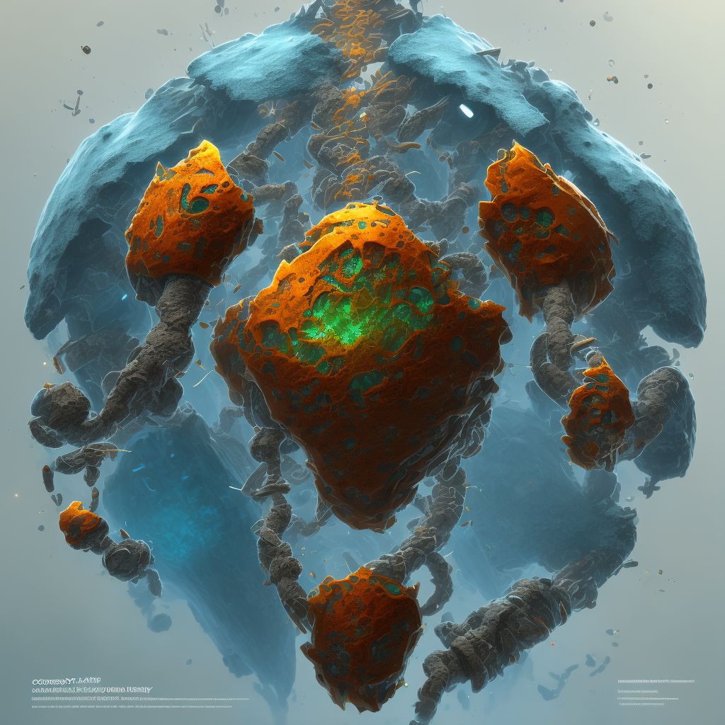Corrosion of second degree of unspecified upper arm digital illustration
