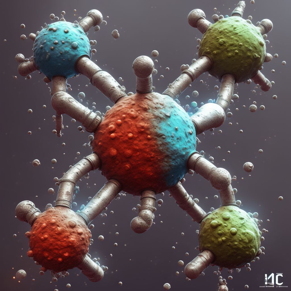 Corrosion of second degree of axilla digital illustration