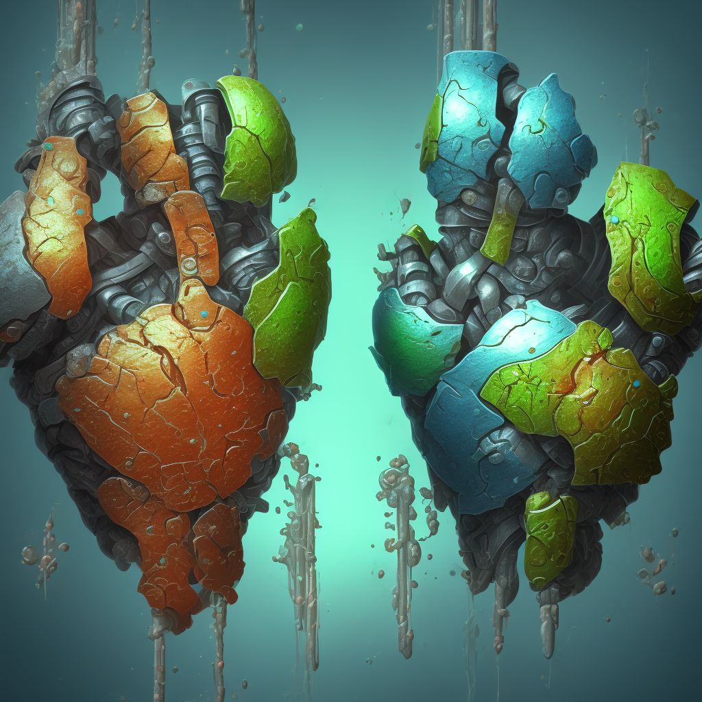 Corrosion of third degree of shoulder and upper limb, except wrist and hand, unspecified site digital illustration