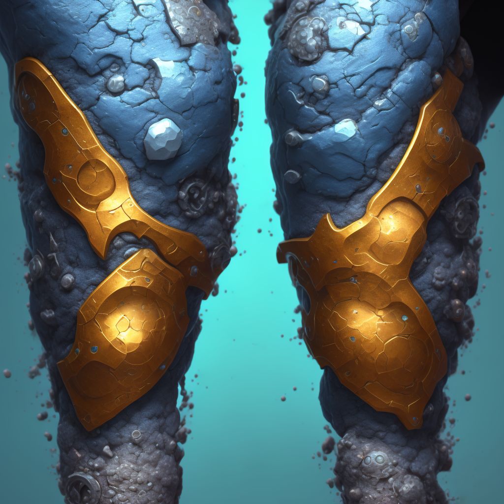 Corrosion of third degree of forearm digital illustration