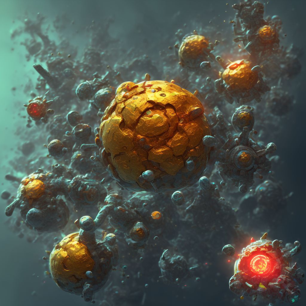 Corrosion of third degree of unspecified axilla digital illustration
