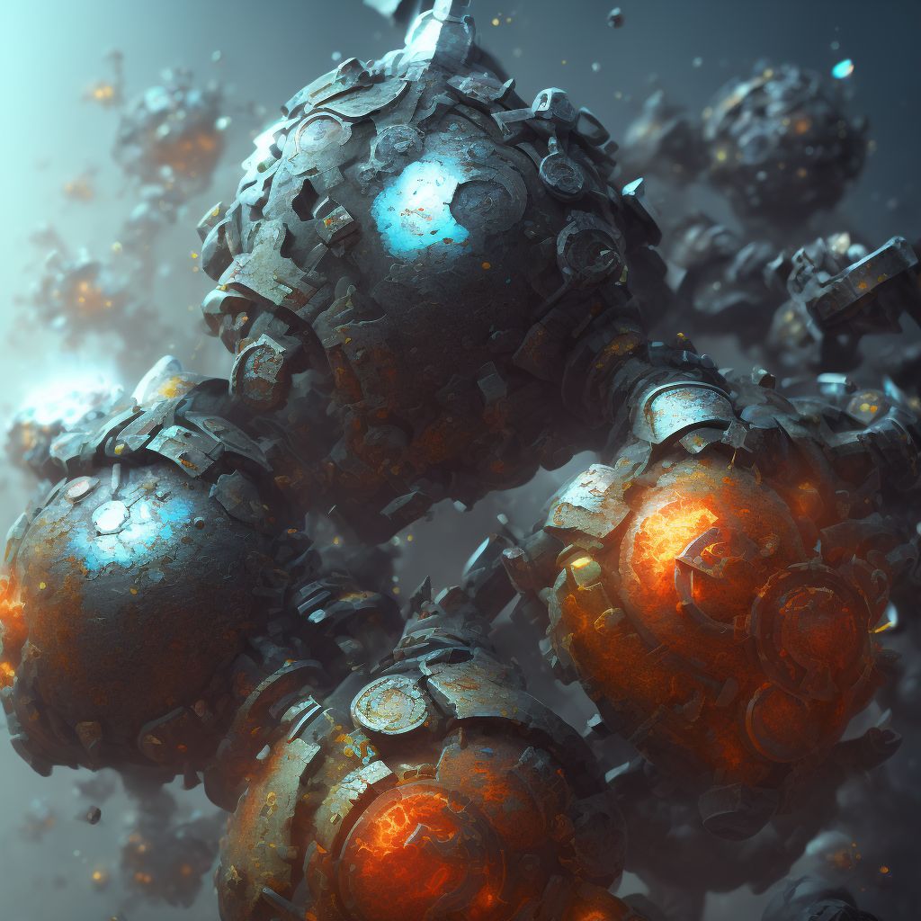Corrosion of third degree of unspecified shoulder digital illustration