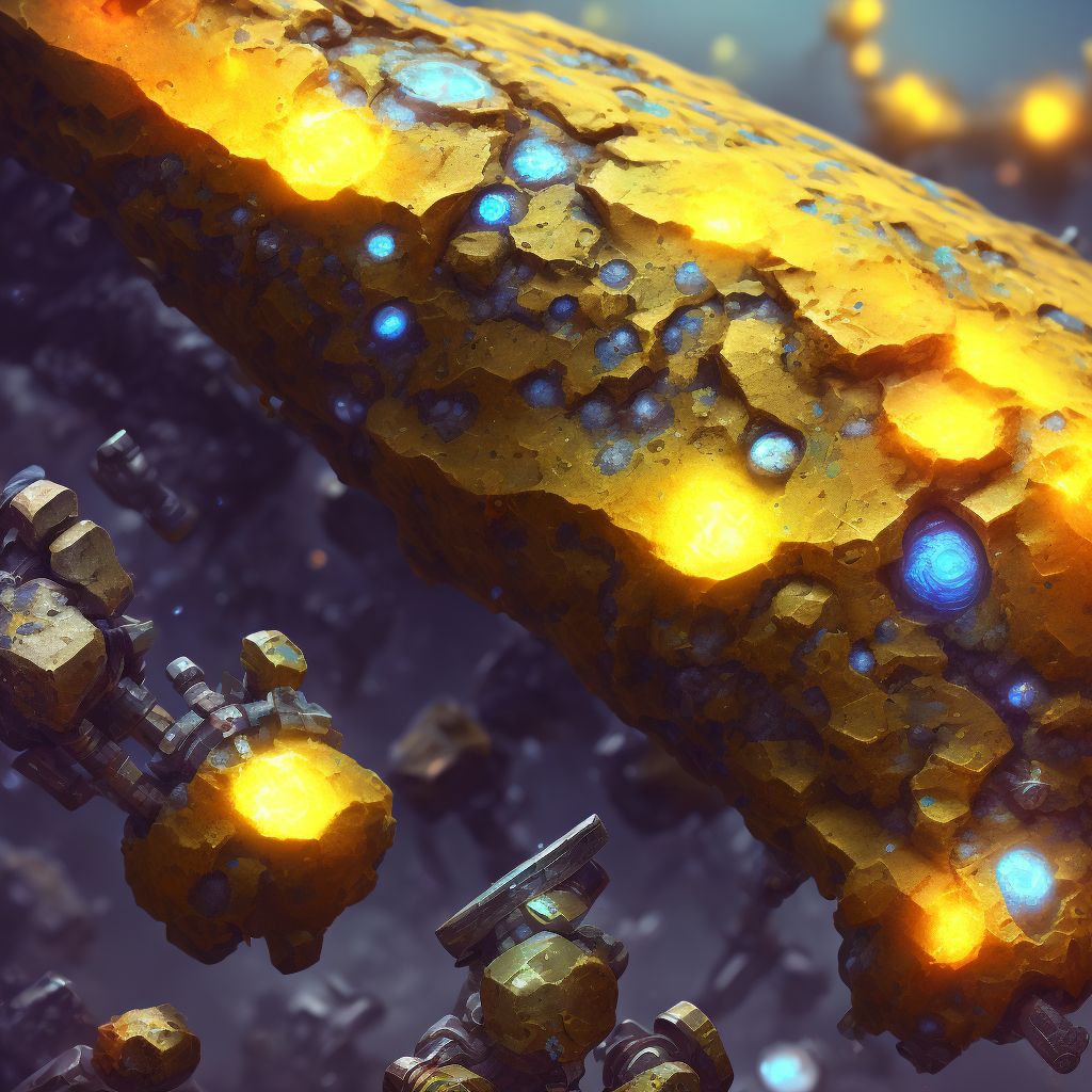 Corrosion of unspecified degree of unspecified thumb (nail) digital illustration