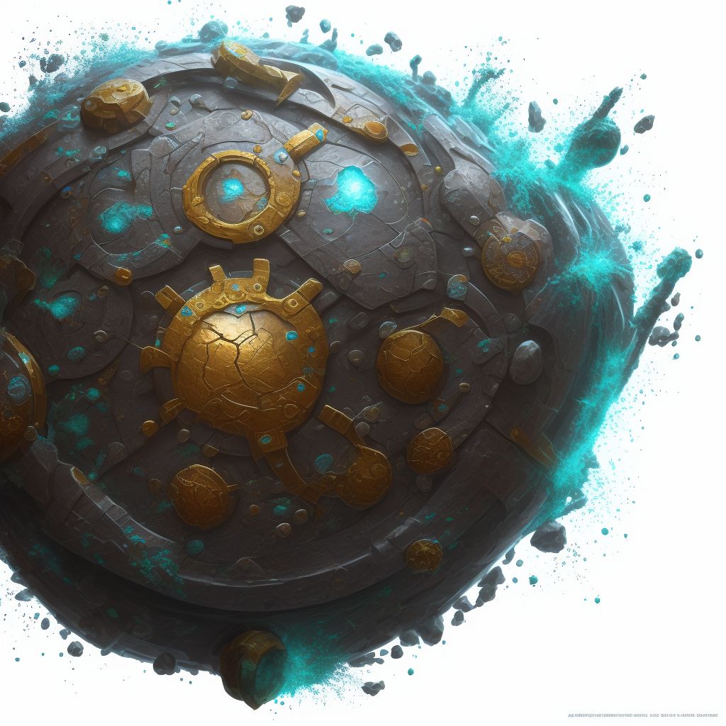 Corrosion of first degree of wrist and hand digital illustration