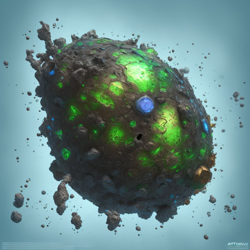 Corrosion of first degree of unspecified hand, unspecified site digital illustration