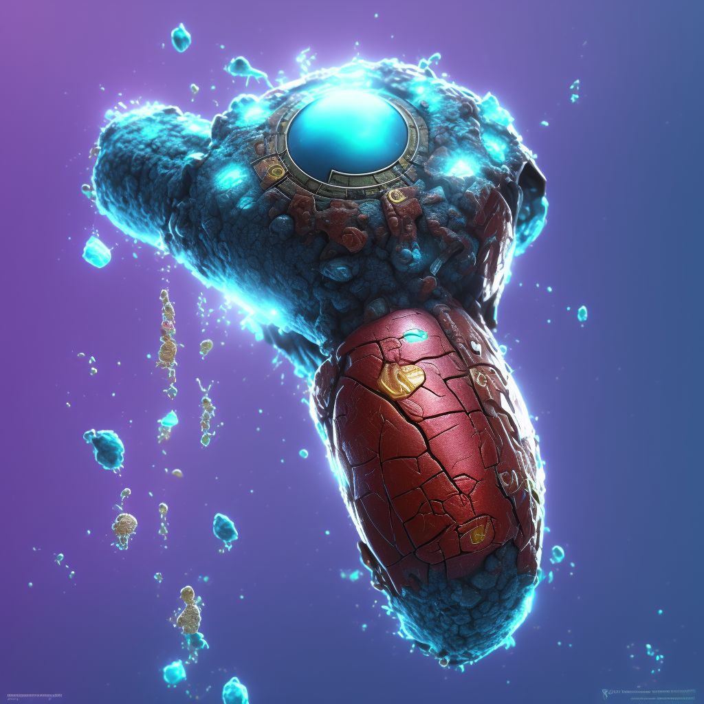 Corrosion of first degree of left palm digital illustration