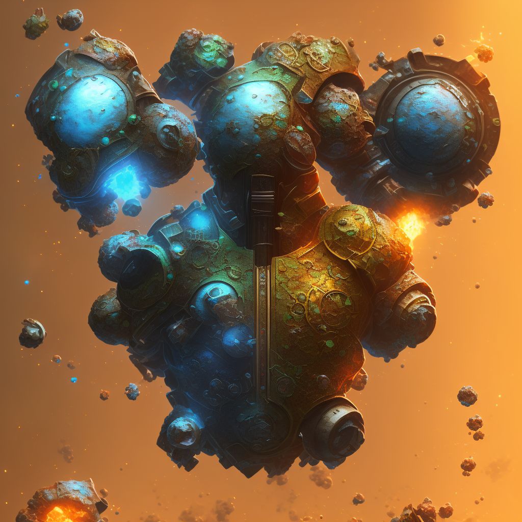 Corrosion of first degree of back of hand digital illustration