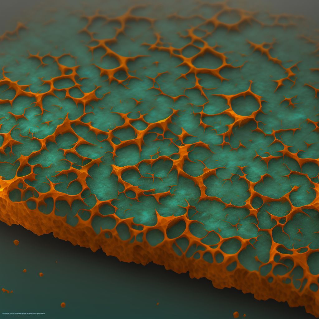 Corrosion of first degree of back of unspecified hand digital illustration