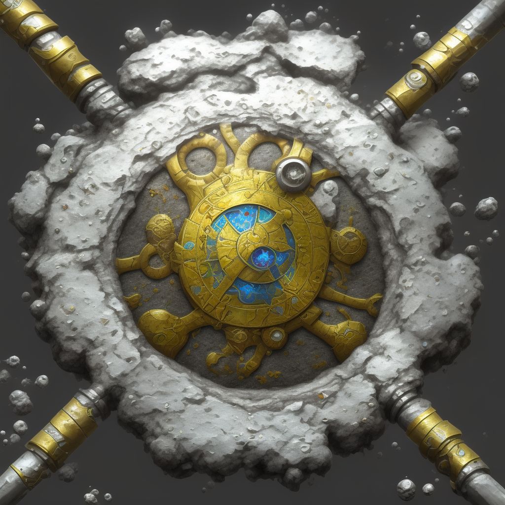 Corrosion of first degree of right wrist digital illustration